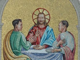 Mosaico Cena in Emmaus