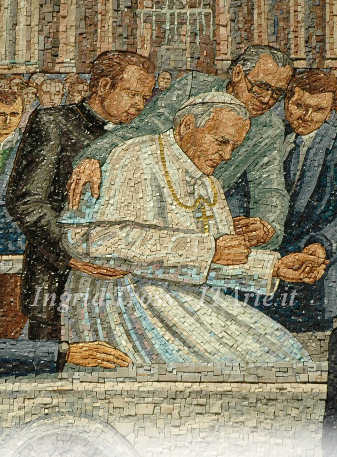 Mosaico Attentato al Papa - Particolare 1