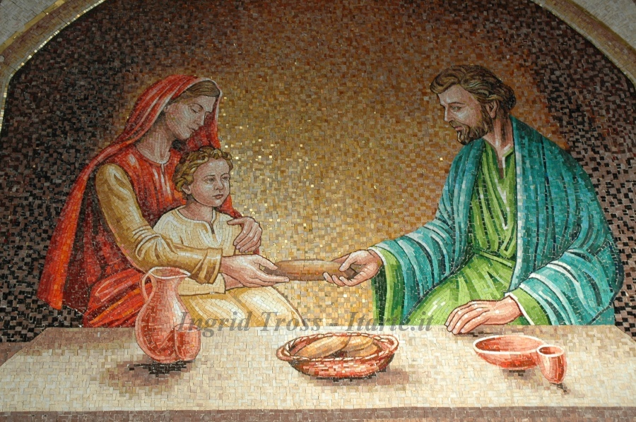 Mosaico Sacra Famiglia - Particolare 1