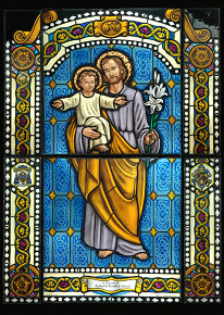 Vetrata San Giuseppe con Ges Bambino